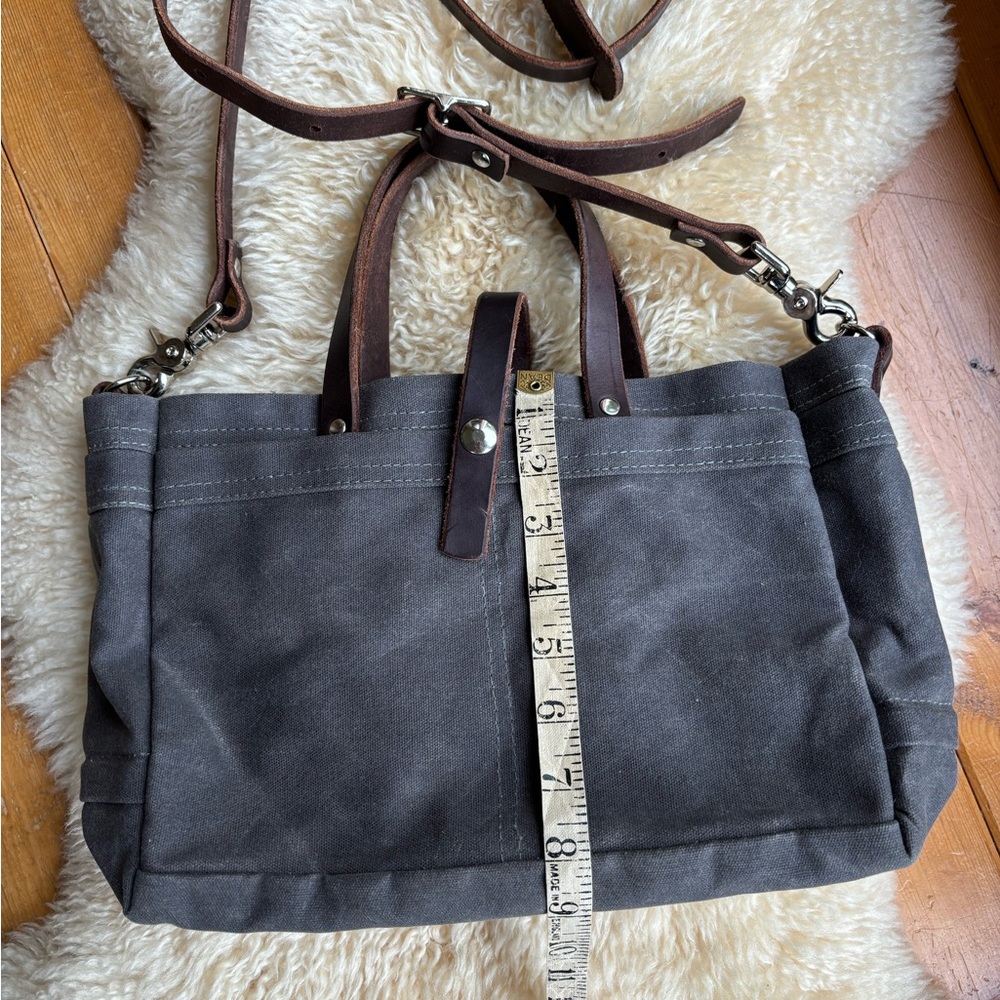 Wheeler Waxed Canvas and Leather Tool Bag - Picture 9 of 13